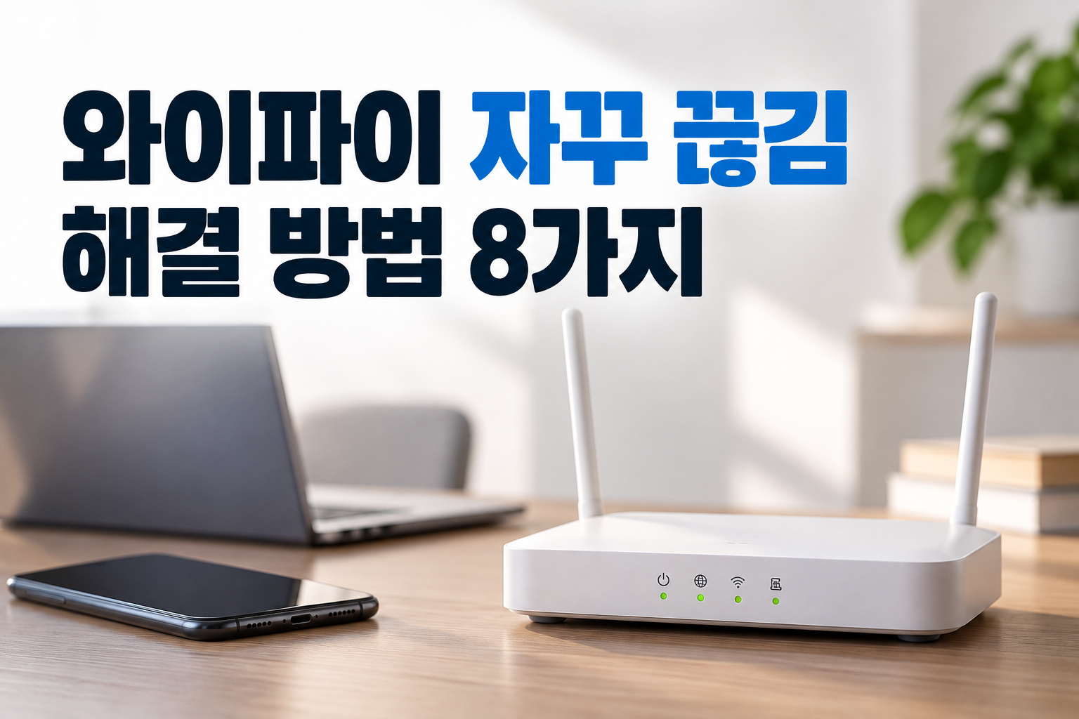 와이파이 자꾸 끊김 해결 방법 8가지