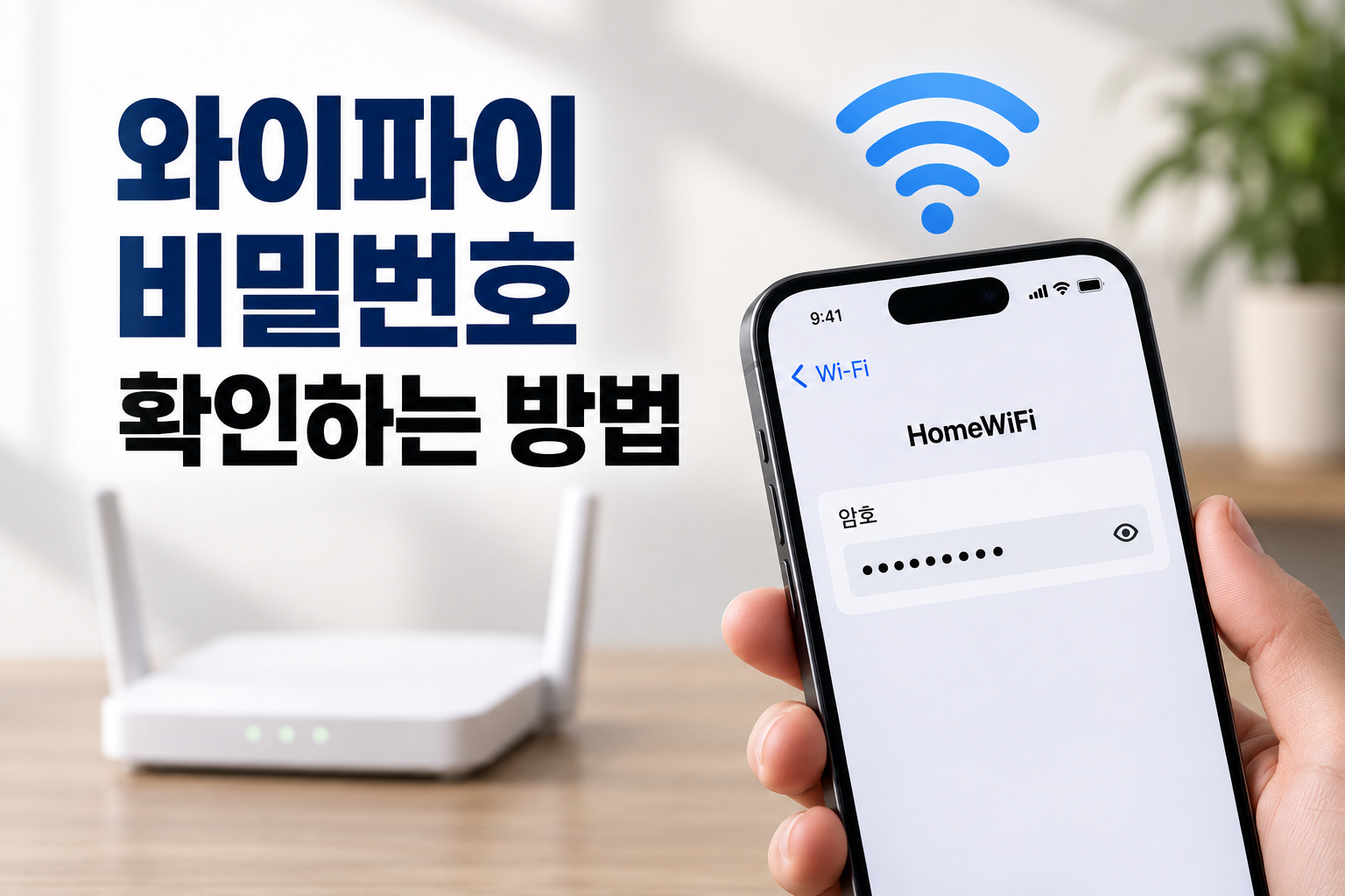 와이파이 비밀번호 확인하는 방법
