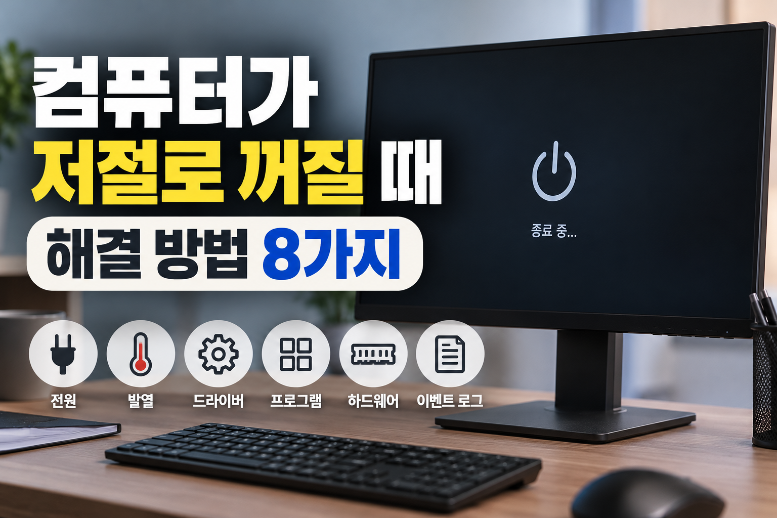 컴퓨터가 저절로 꺼질 때 원인과 해결 방법